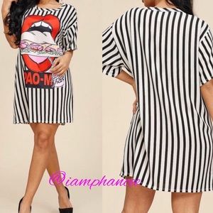 Striped Shirt Dress